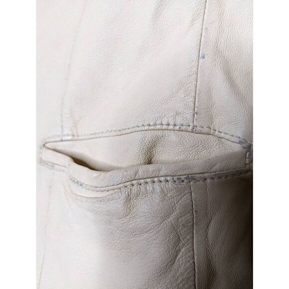 Vince Buttermilk Yellow Leather Jacket 6 - Picture 6 of 16